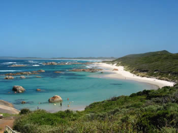 Greens Pool and the start of Mazzoletti Beach, William Bay