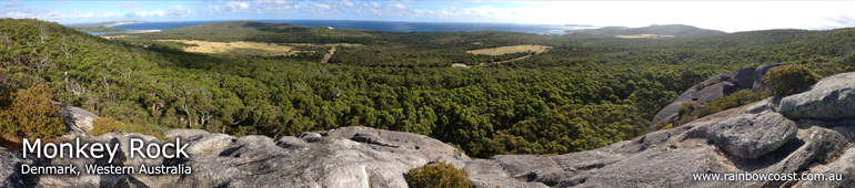 Monkey Rock overlooking William Bay and Denmark, WA