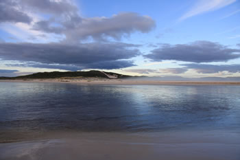 Ocean Beach looking across the channel towards Nullaki Peninsula