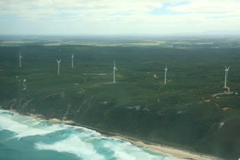 Aerial Photo of Albany Wind Farm, Western Australia