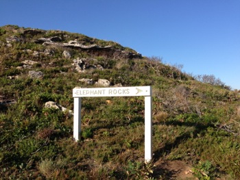 Elephant Rocks signs