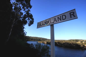 Sign: Frankland River, Denmark, Western Australia