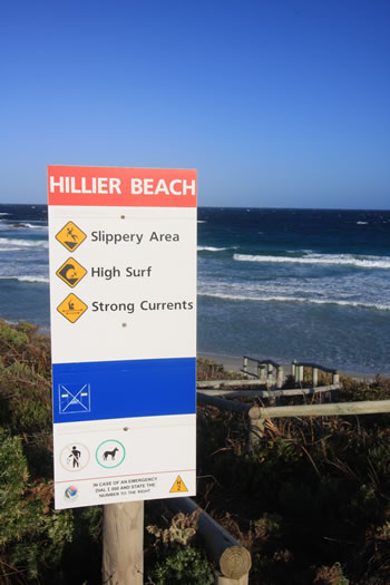 Hillier Beach Sign