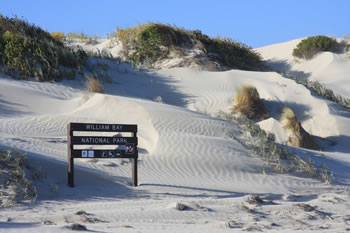 Mazzoletti Beach, William Bay National Park Sign