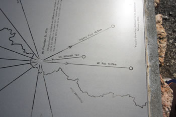 Mount Frankland Plaque at the Summit