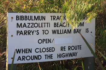 Parry Beach Sign and Information