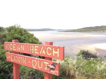 Ocean Beach, Lookout Sign
