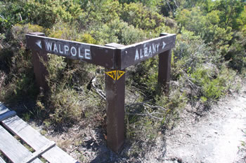 Bibbulmun Track Walpole to Albany, at Shelley Beach, Western Australia