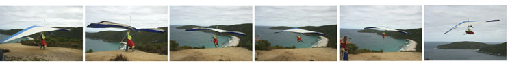Hang Gliding from Shelley Beach Lookout
