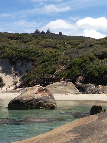 Tower Hill over Greens Pool, Summertime at William Bay National Park